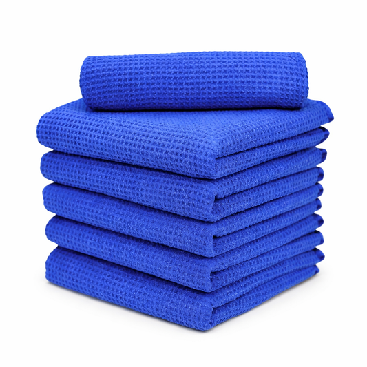 Blue Waffle Window Towel 16 X 24-4 pack