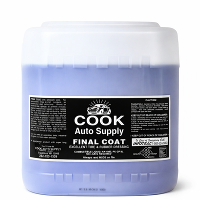 COOK Auto Supply Final Coat Tire Dressing-Five Gallon