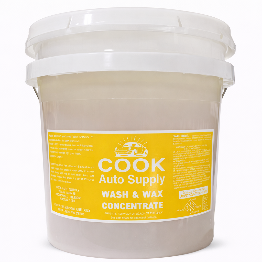 COOK Auto Supply Wash & Wax Five gallon bucket